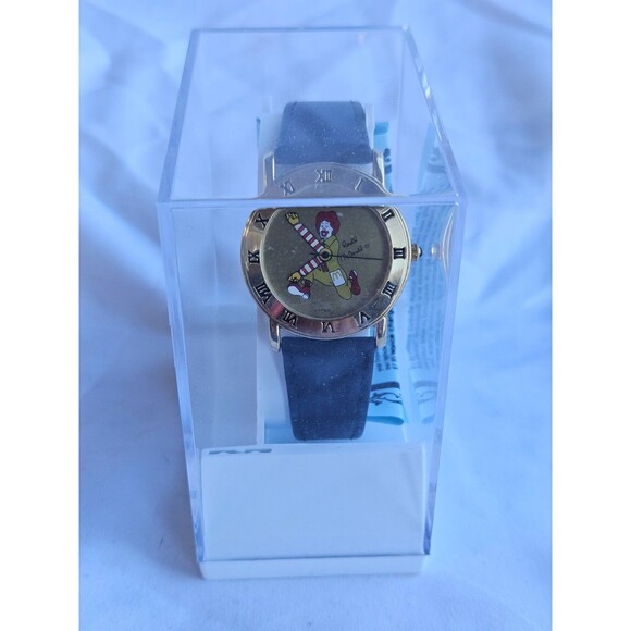Vintage! Rare! Ronald McDonald Watch Leather Band New Original Packaging! - Picture 1 of 5
